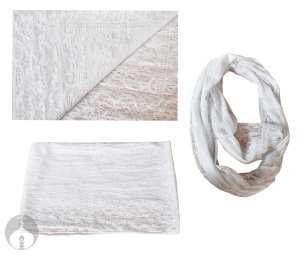 шарф кружево восьмерка