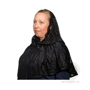 ПЛАТОК ЧЕРНЫЙ  WATERMARK  LOGO ERMOGEN  800х800 шаблон 5