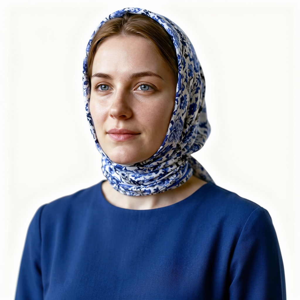 платок батист, узор цветочный, вид лицом