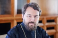 Митрополит Иларион поздравил Председателя Братства Сергея Леонидовича Полякова с Рождеством Христовым